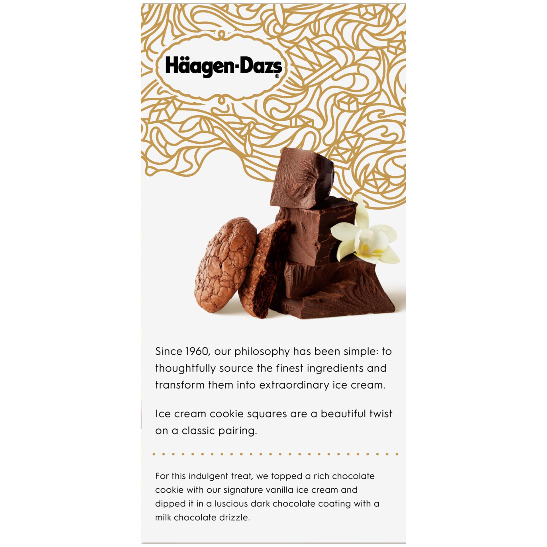 slide 3 of 6, Häagen-Dazs Vanilla Ice Cream Cookie Squares, 9 oz