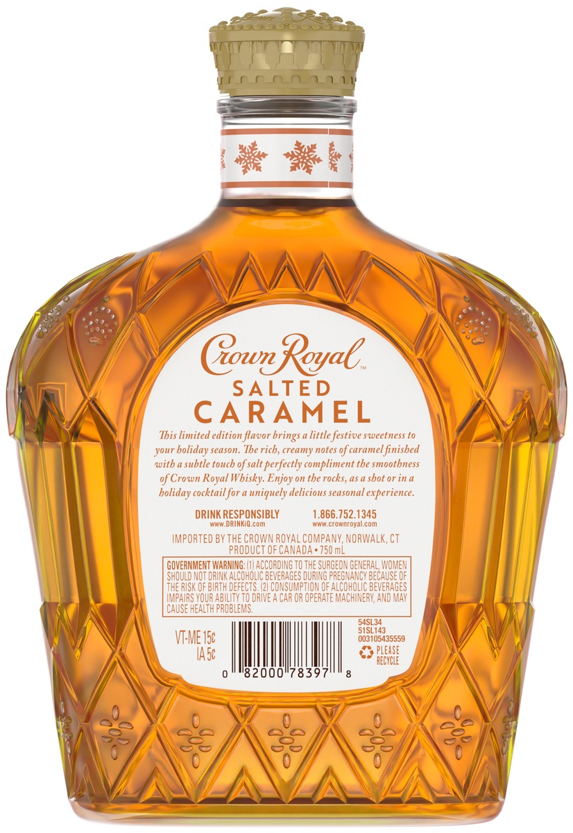 slide 5 of 6, Crown Royal Salted Caramel Canadian Whisky, 750 ml