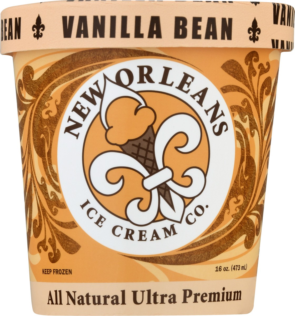 slide 4 of 11, New Orleans Ice Cream Co. Ultra Premium All Natural Vanilla Bean Ice Cream 16.0 oz, 16 oz