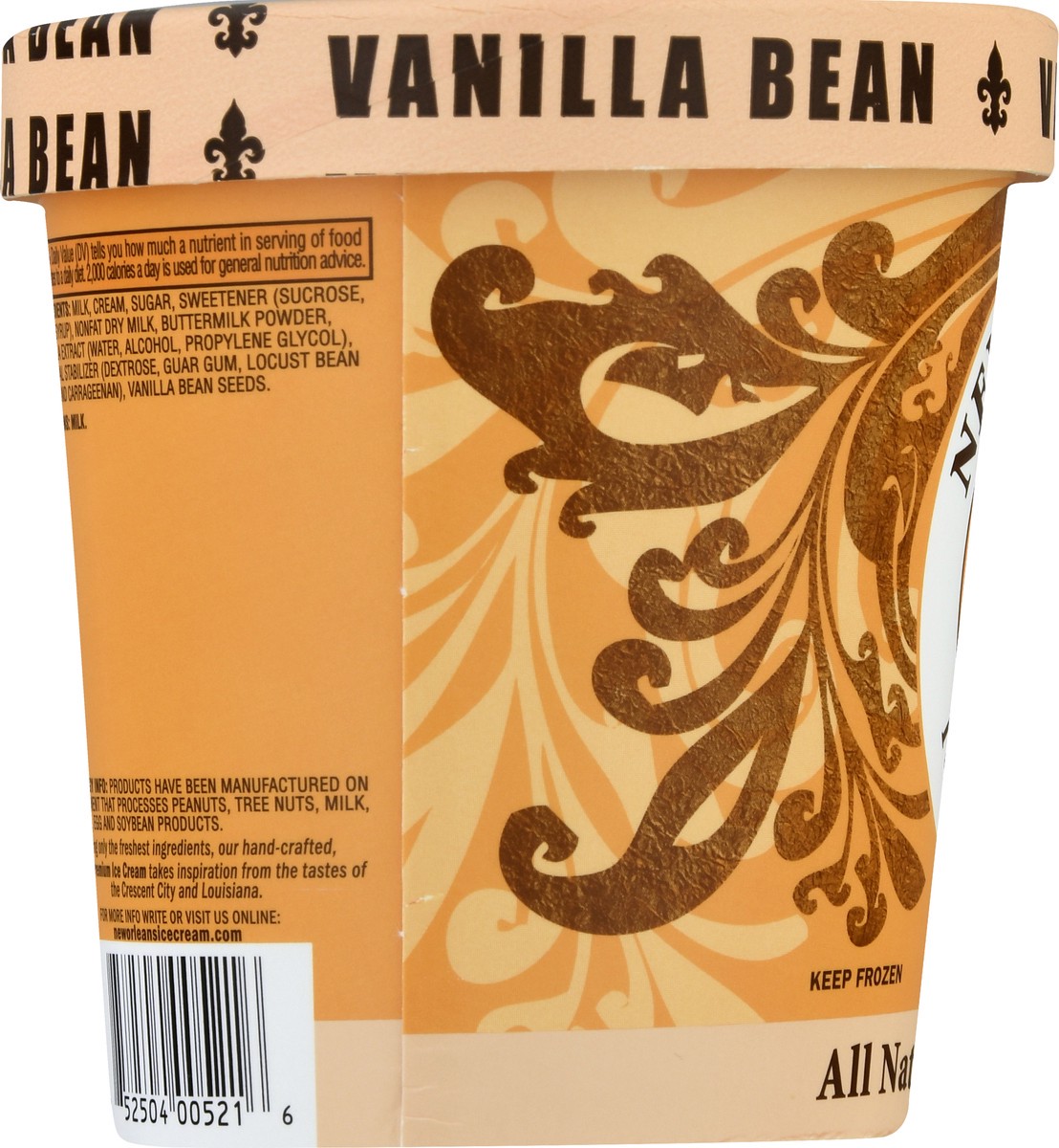 slide 9 of 11, New Orleans Ice Cream Co. Ultra Premium All Natural Vanilla Bean Ice Cream 16.0 oz, 16 oz