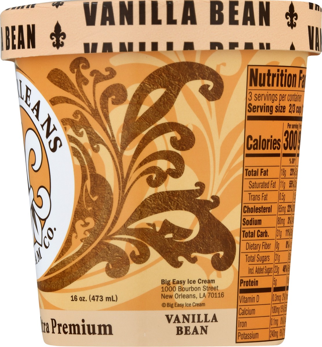 slide 5 of 11, New Orleans Ice Cream Co. Ultra Premium All Natural Vanilla Bean Ice Cream 16.0 oz, 16 oz