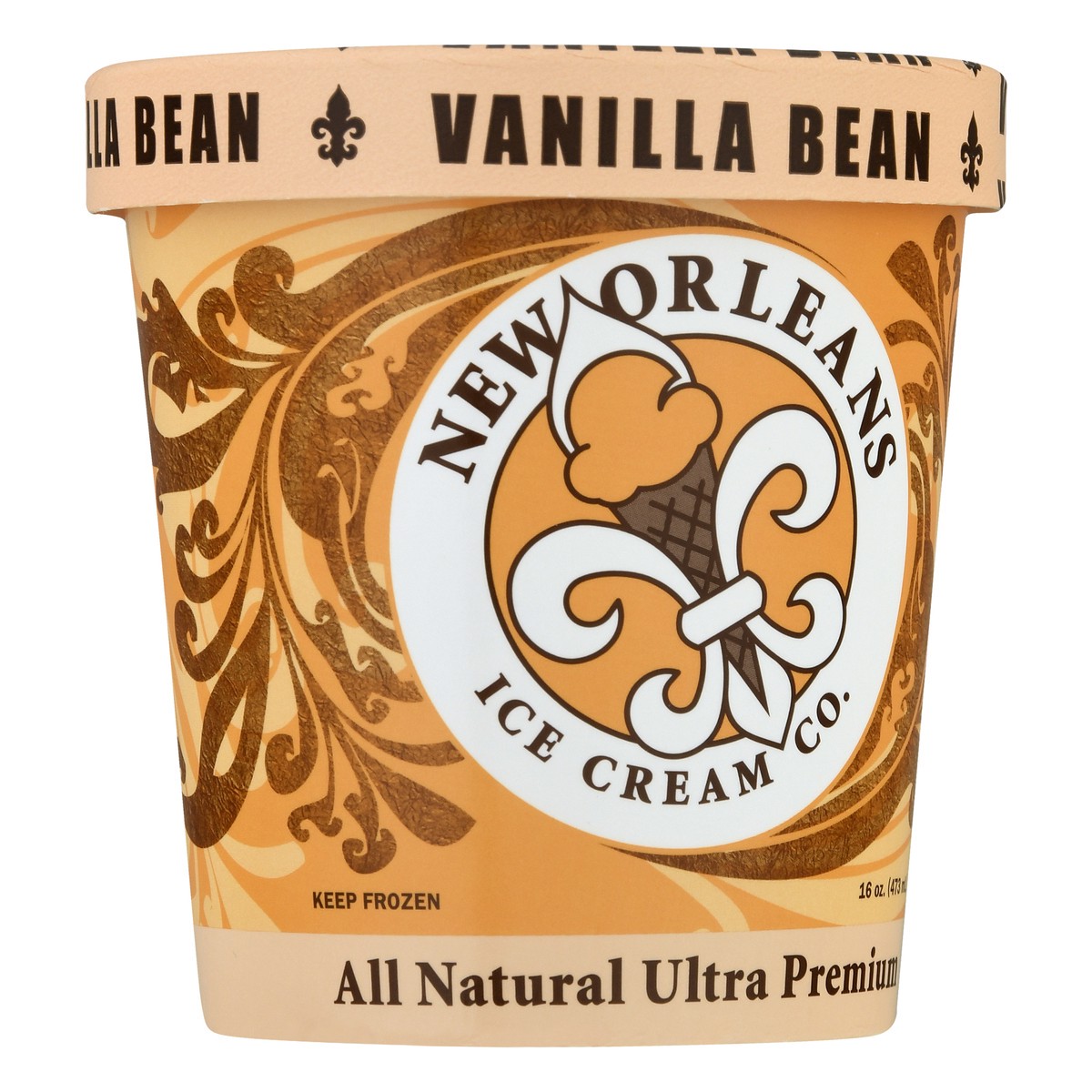 slide 11 of 11, New Orleans Ice Cream Co. Ultra Premium All Natural Vanilla Bean Ice Cream 16.0 oz, 16 oz