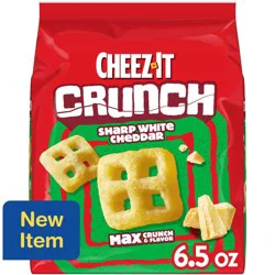 Cheez-It Crunch Cheesy Baked Snacks Sharp White Cheddar