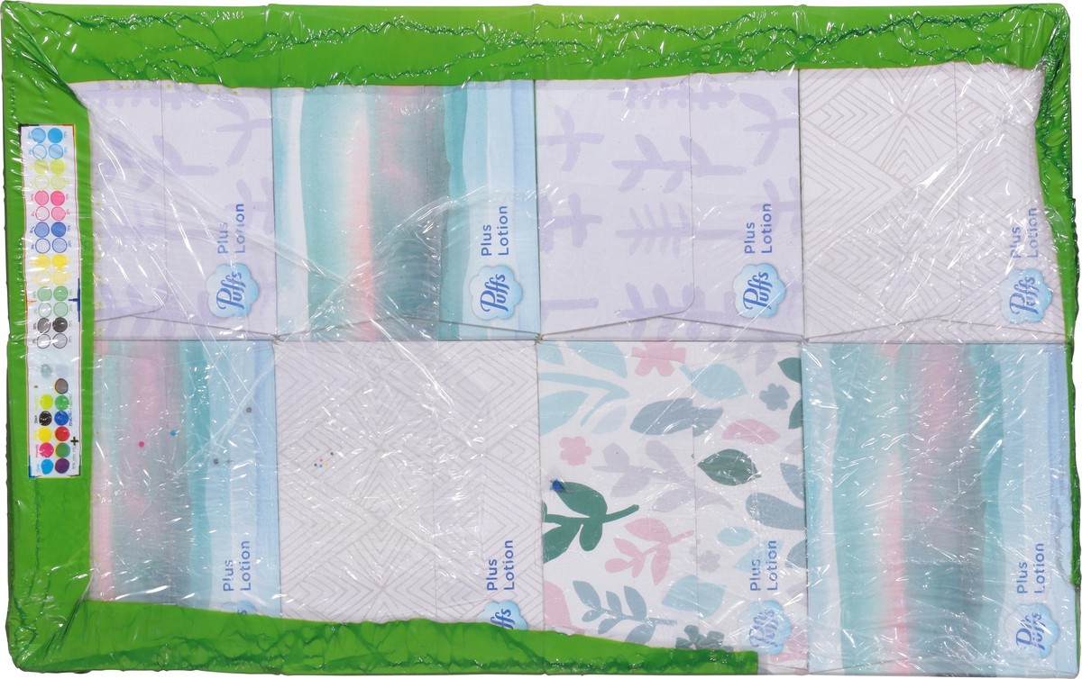slide 9 of 9, Puffs Plus Lotion Facial Tissue, 8 Family Boxes, 124 Tissues Per Box, 8 ct