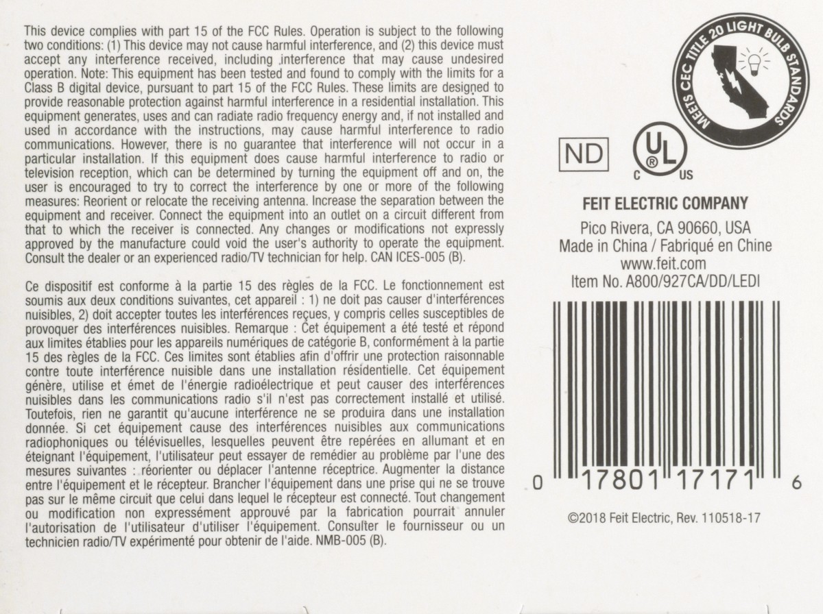 slide 4 of 11, Feit Electric Intellibulb Dusk to Dawn LED 10.6 Watts Soft White Light Bulb 1 ea, 1 ea