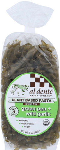slide 1 of 1, Al Dente Organic Green Pea & Wild Garlic Pasta, 8 oz