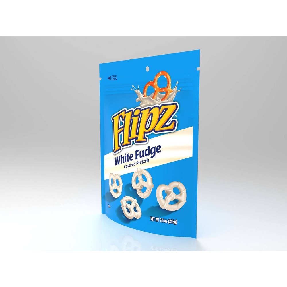 slide 4 of 4, Flipz White Fudge Covered Pretzels, 7.5 oz