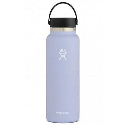 slide 1 of 1, Hydro Flask Wide Mouth Water Bottle With Flex Cap, Fog V2.0, 40 oz