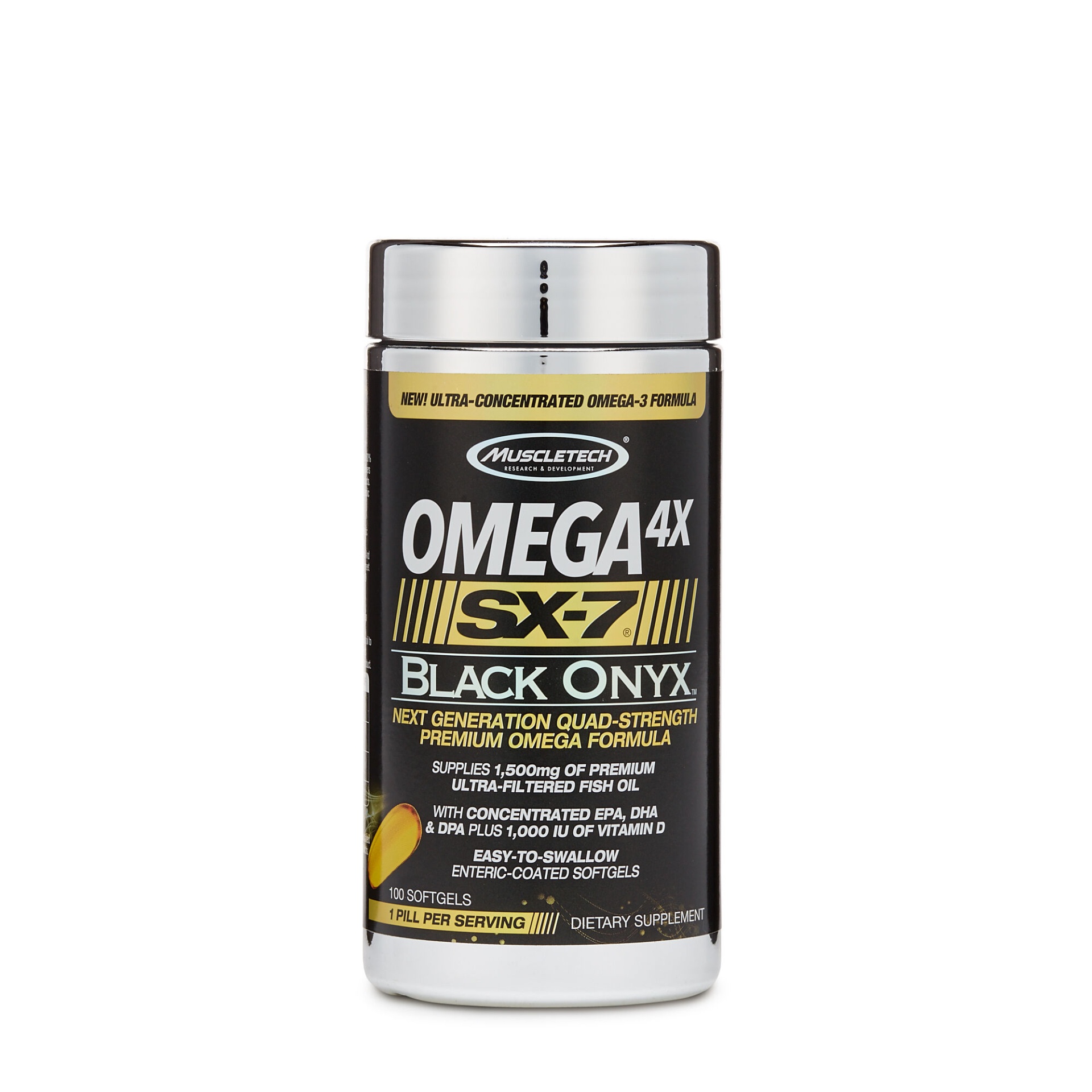 slide 1 of 1, MuscleTech Omega 4X SX-7 Black Onyx, 100 ct