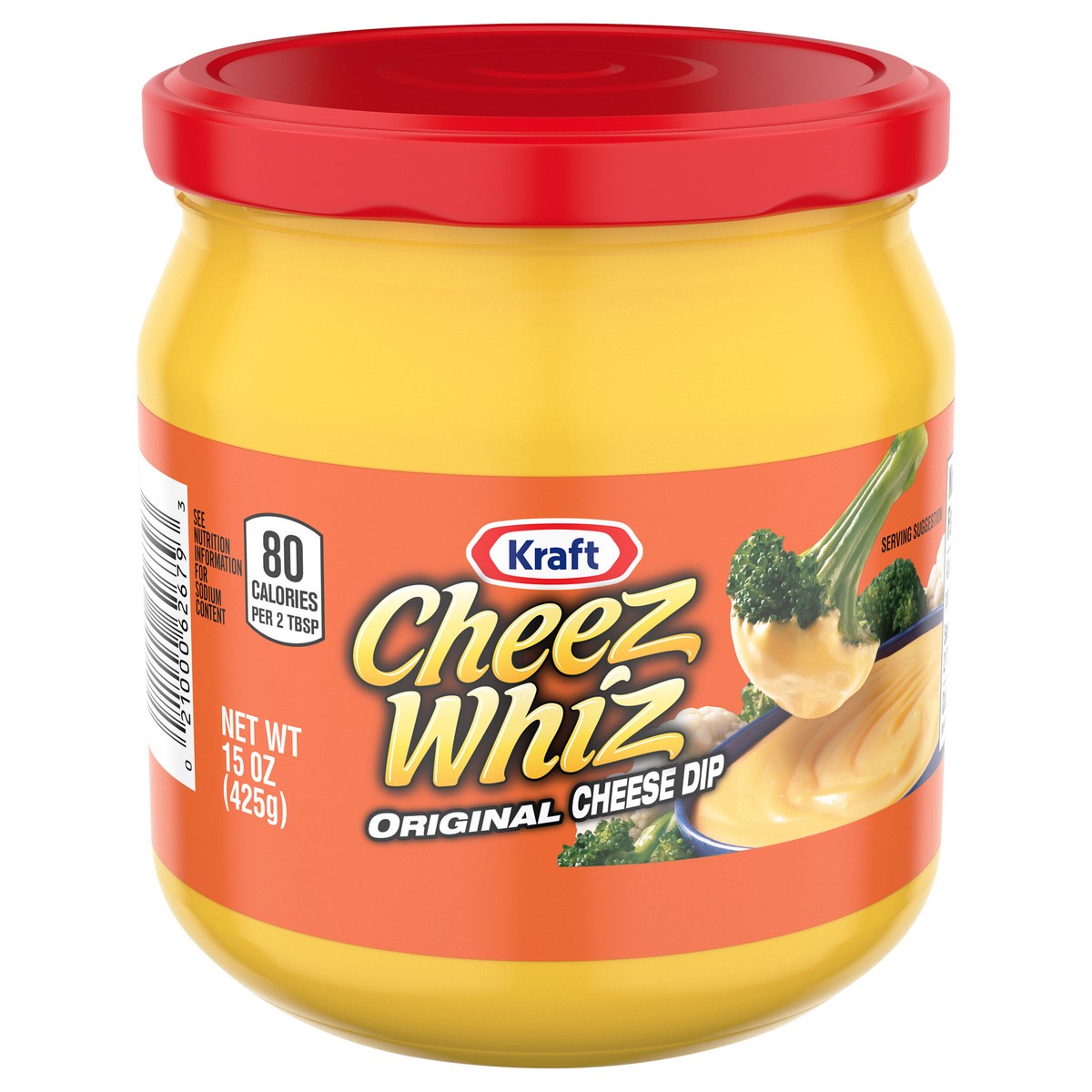 slide 1 of 9, Kraft Cheez Whiz Original Cheese Dip, 15 oz Jar, 15 oz