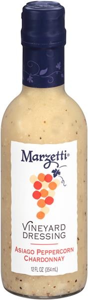 slide 1 of 1, Marzetti Vineyard Dressing Asiago Peppercorn Chardonnay Dressing, 12 fl oz