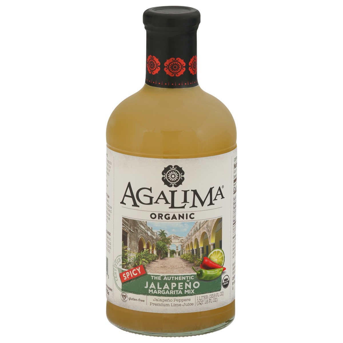 slide 1 of 1, Agalima Spicy Jalapeno The Authentic Organic Margarita Mix 33.8 fl oz, 1 liter