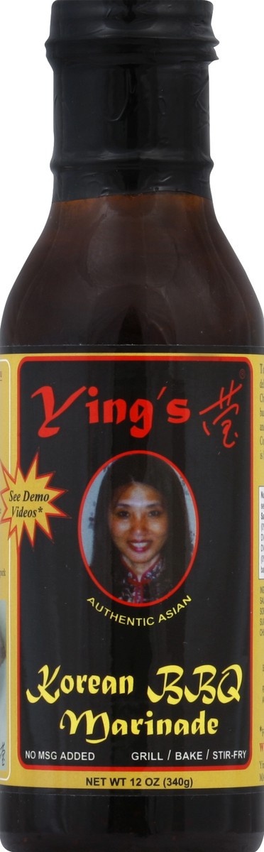 slide 2 of 2, Ying's Kitchen, Inc. Ying's Marinade, Korean Bbq, 12 oz