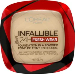 L'Oréal Infallible Up to 24H Fresh Wear Foundation in a Powder - 10 Porcelain - 0.31oz