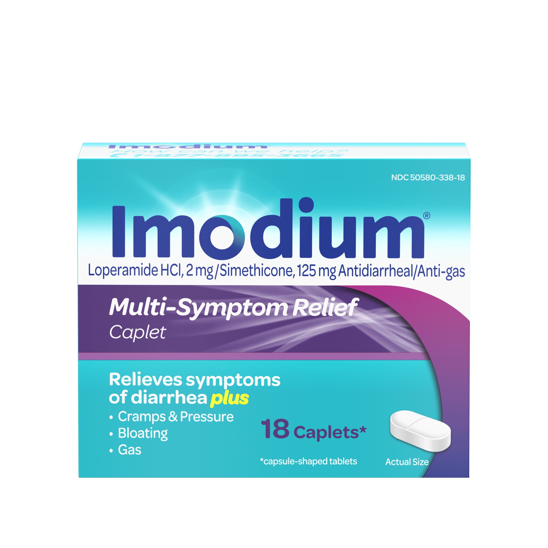 slide 5 of 9, Imodium Multi-Symptom Relief, 18 ct