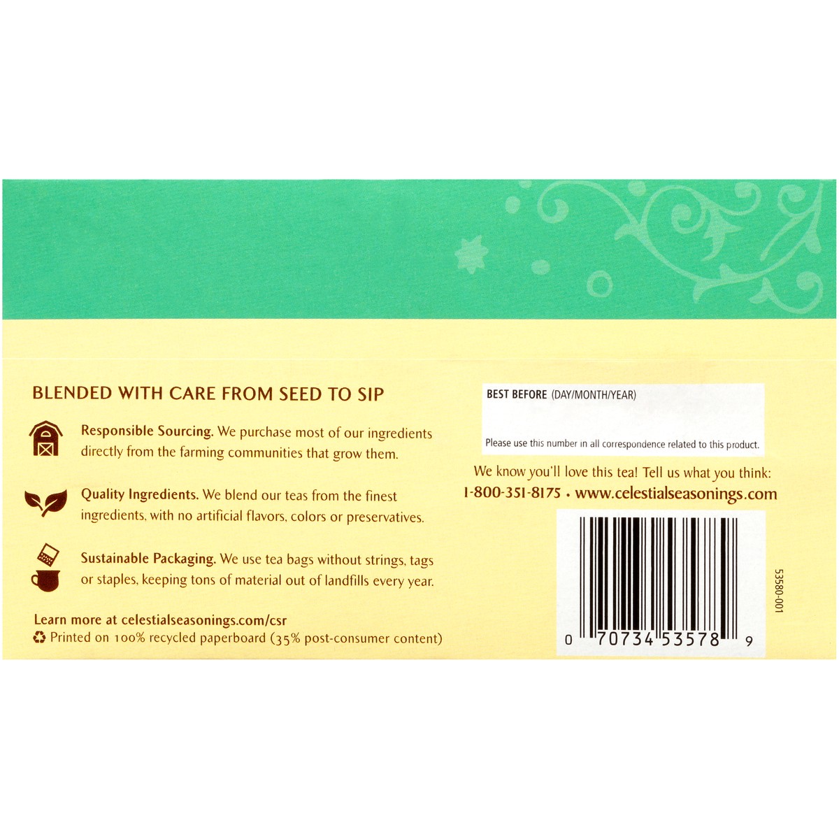 slide 9 of 10, Celestial Seasonings Sleepytime Mint Caffeine Free Herbal Tea Bags 20 ct Box, 