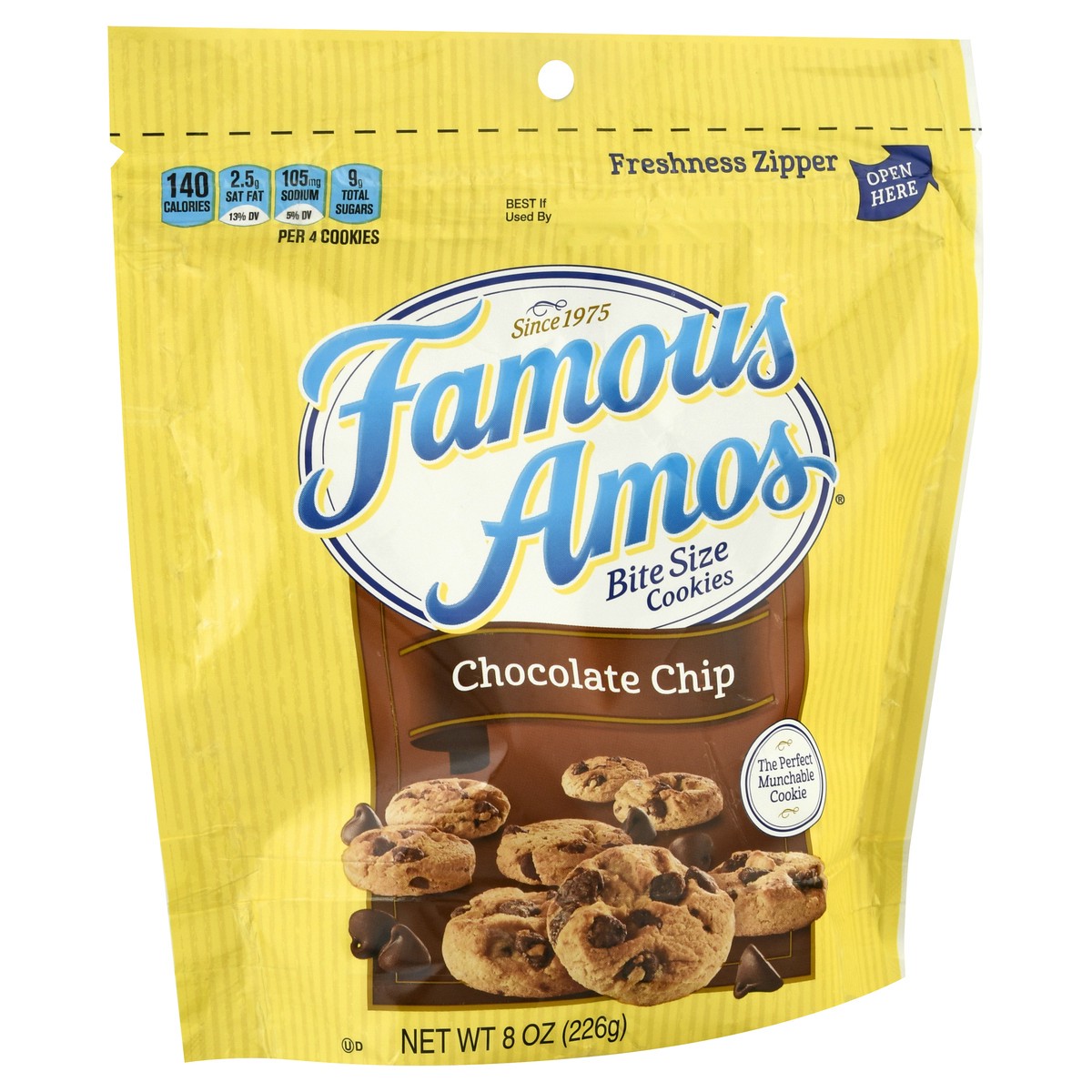 slide 2 of 9, Famous Amos Bite Size Chocolate Chip Cookies 8 oz, 8 oz