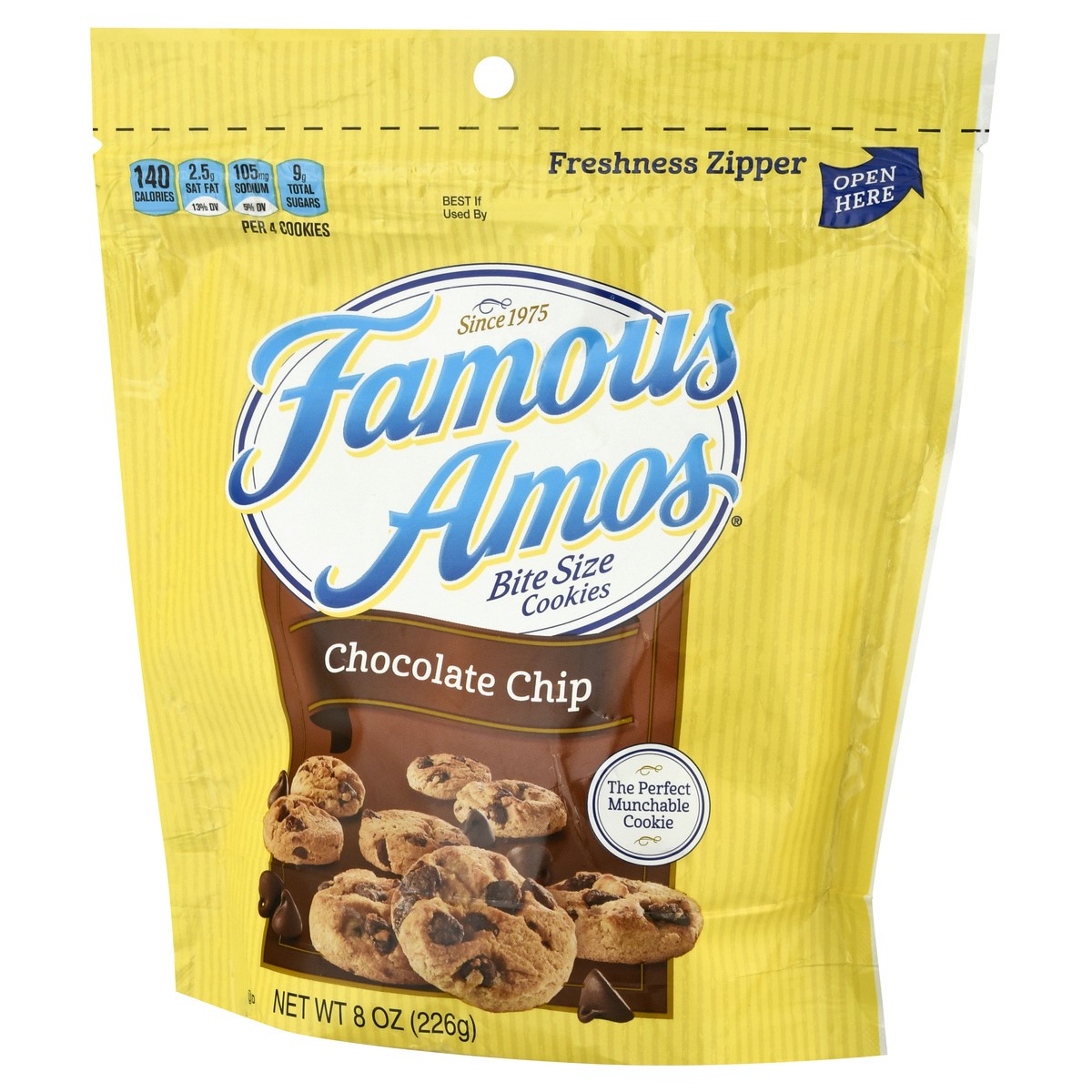 slide 3 of 9, Famous Amos Bite Size Chocolate Chip Cookies 8 oz, 8 oz