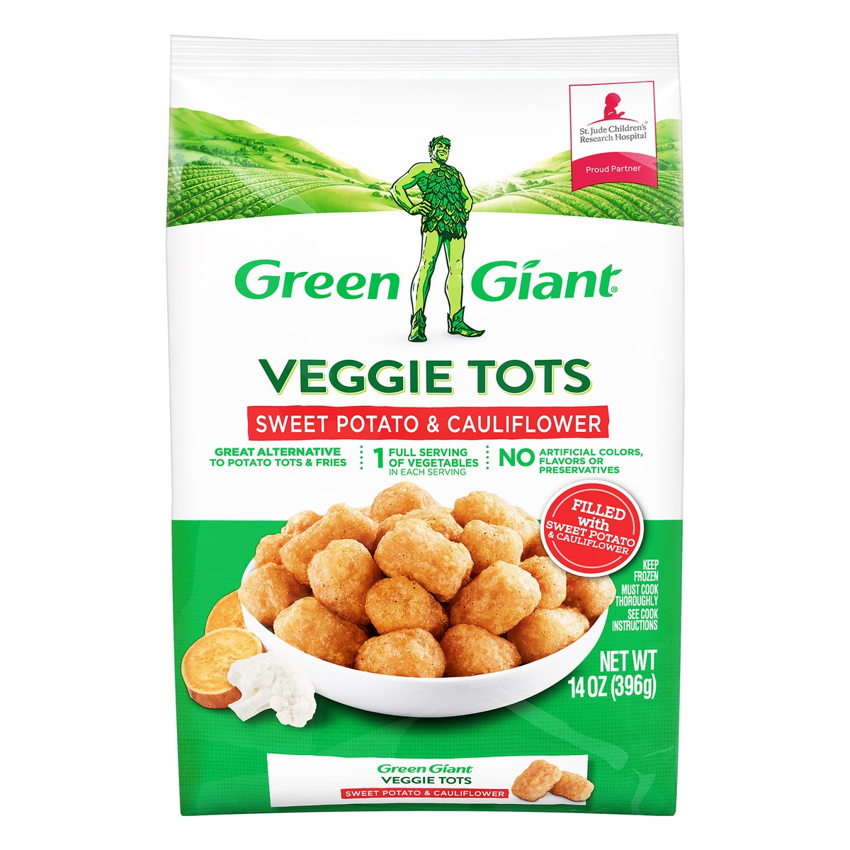 slide 1 of 6, Green Giant Veggie Tots, 14 oz