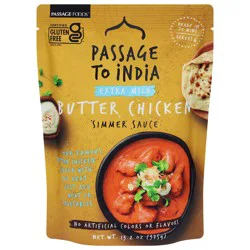 Passage to India Extra Mild Butter Chicken Simmer Sauce 13.2 oz