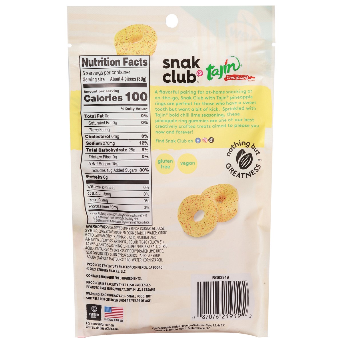 slide 2 of 15, Tajin, Pineapple Rings, Premium Size, 5 Oz, 5 oz