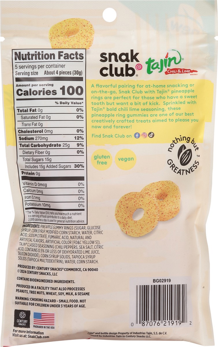 slide 9 of 15, Tajin, Pineapple Rings, Premium Size, 5 Oz, 5 oz
