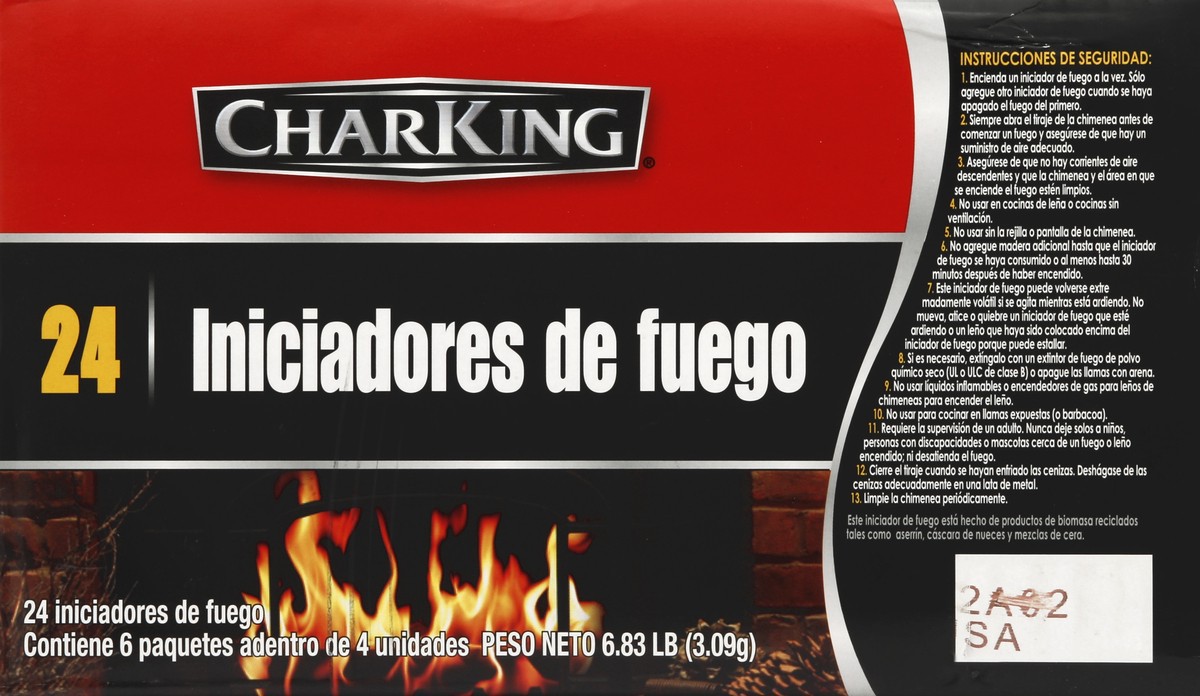 slide 6 of 6, CharKing Fireplace Fire Strter Case2, 9 lb
