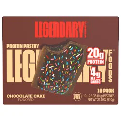 Legendary Foods Chocolate Cake Flavored Protein Pastry - 10 ct
