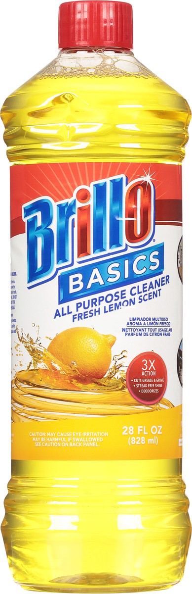 slide 6 of 9, Brillo Basics Fresh Lemon Scent All Purpose Cleaner 28 fl oz, 28 fl oz