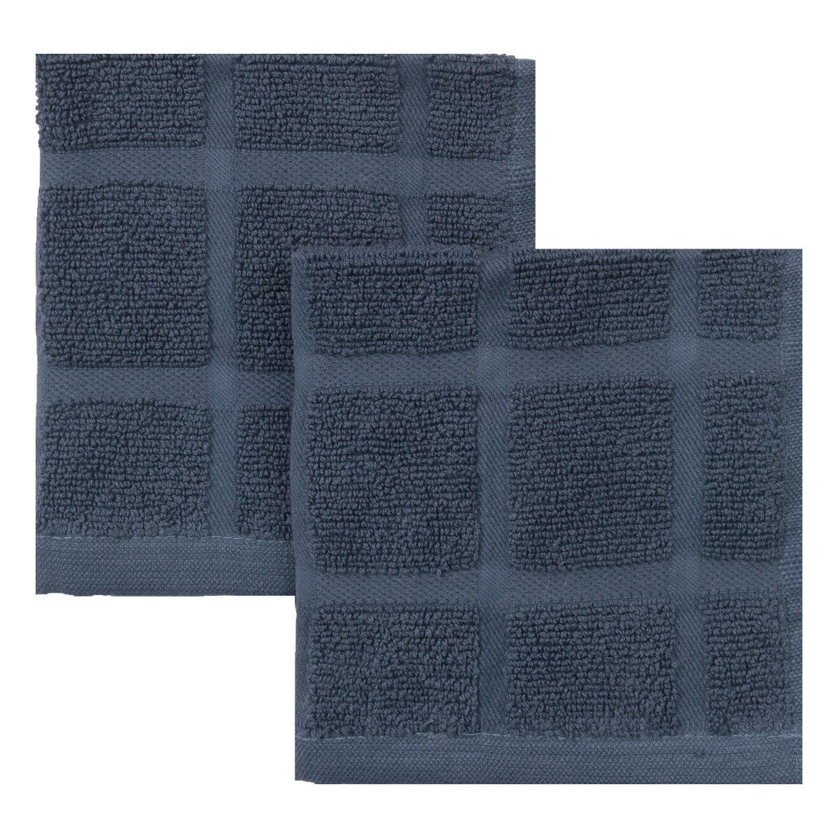 slide 1 of 1, Room & Retreat 2pk Solid Dish Cloth Midnight, 12 in x 12 in, 2 ct