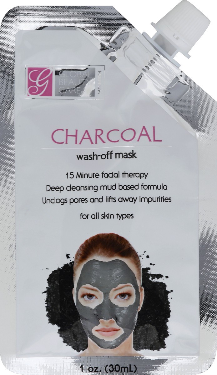 slide 2 of 2, Global Beauty Care GB MASK WASH OFF CHARCOAL, 1 oz