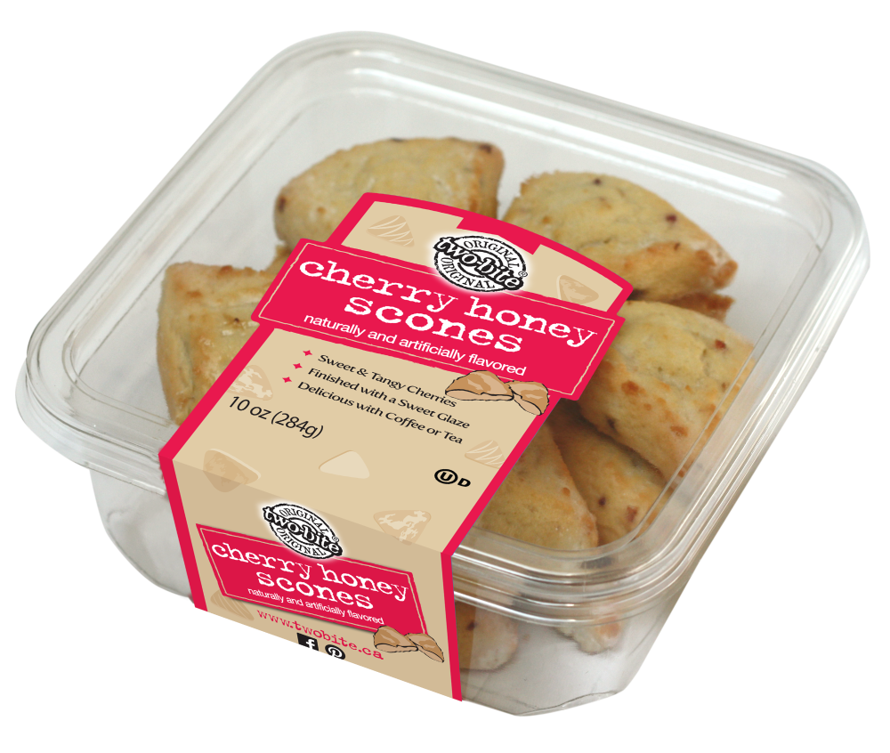 slide 1 of 1, two-bite Scones Cherry Honey, 10 oz