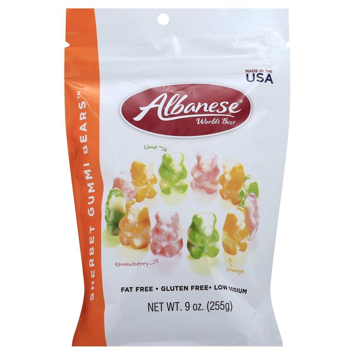 slide 9 of 9, Albanese Sherbet Bears, 8 oz