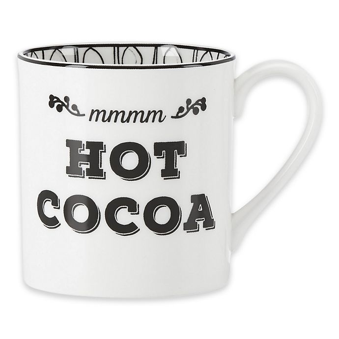 slide 1 of 1, Lenox Bistro Place MMMM Hot Cocoa'' Mug'', 1 ct