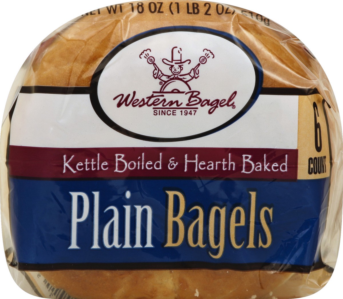 slide 4 of 5, Western Bagel Plain Bagels, 18 oz