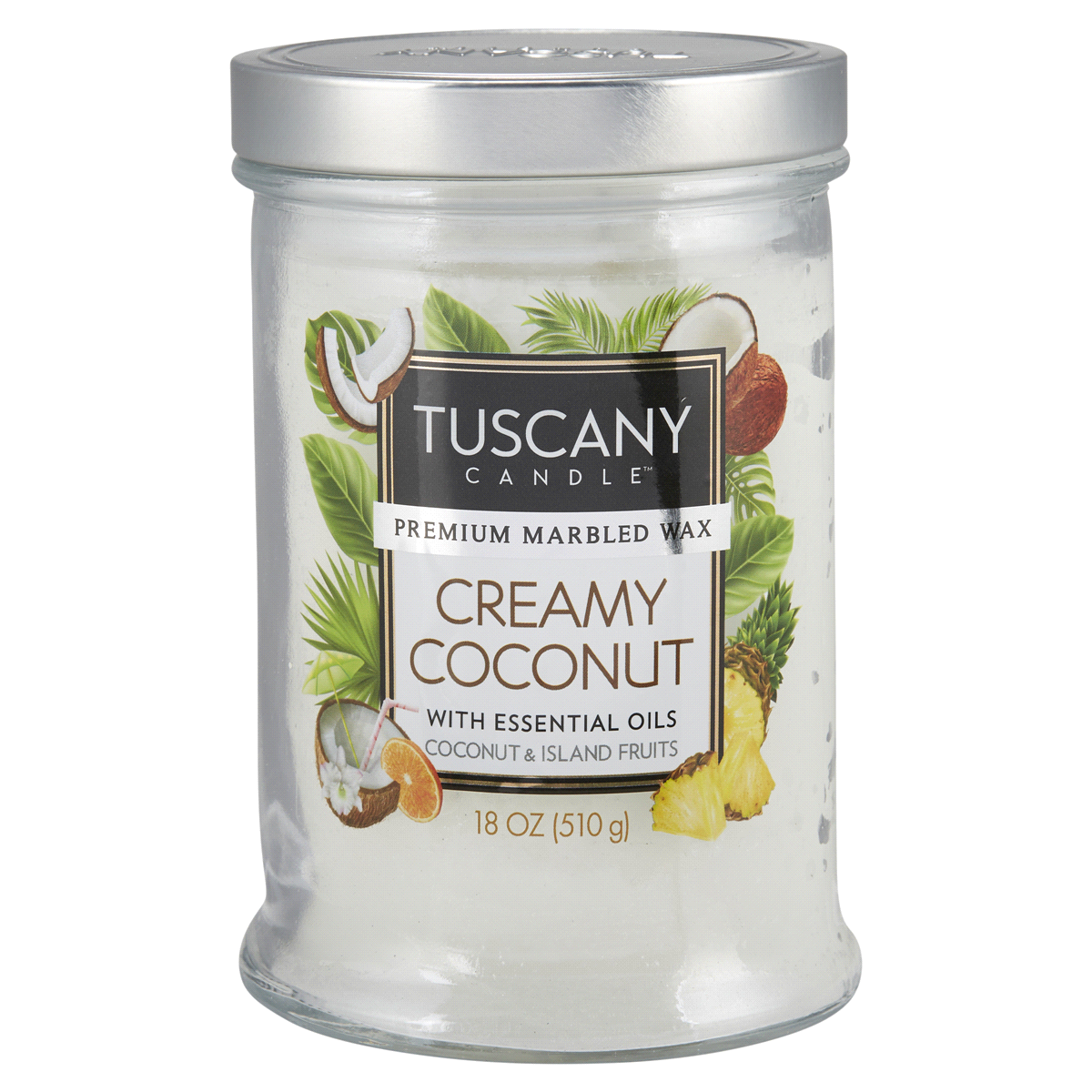 slide 1 of 5, Tuscany Candle Tuscany Creamy Coconut Candle, 18 oz