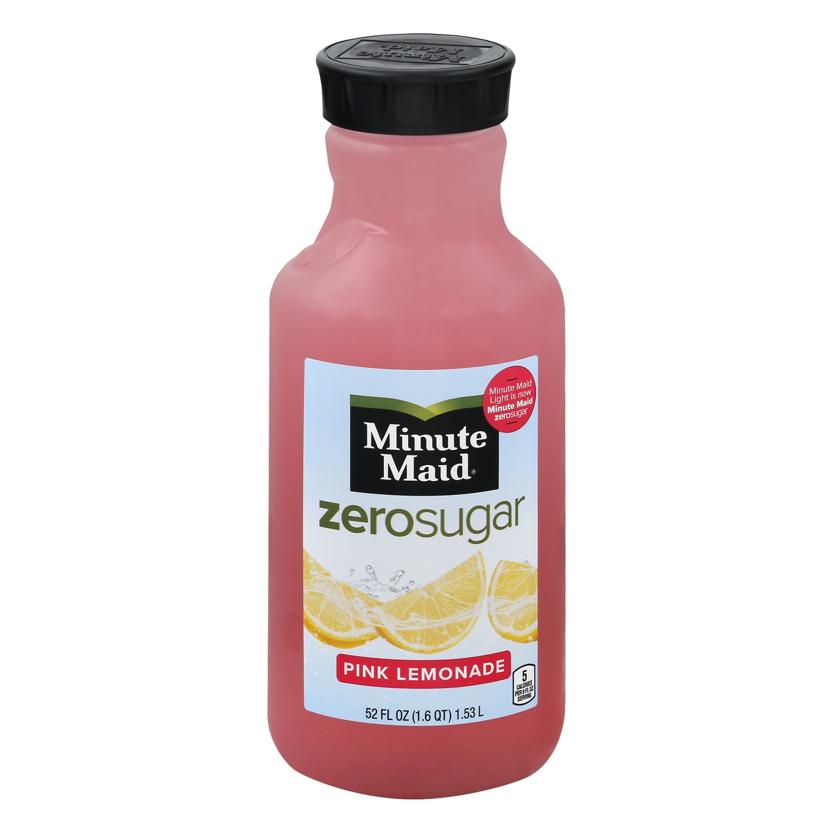 slide 1 of 1, Minute Maid Zero Sugar Pink Lemonade 52 oz, 52 oz