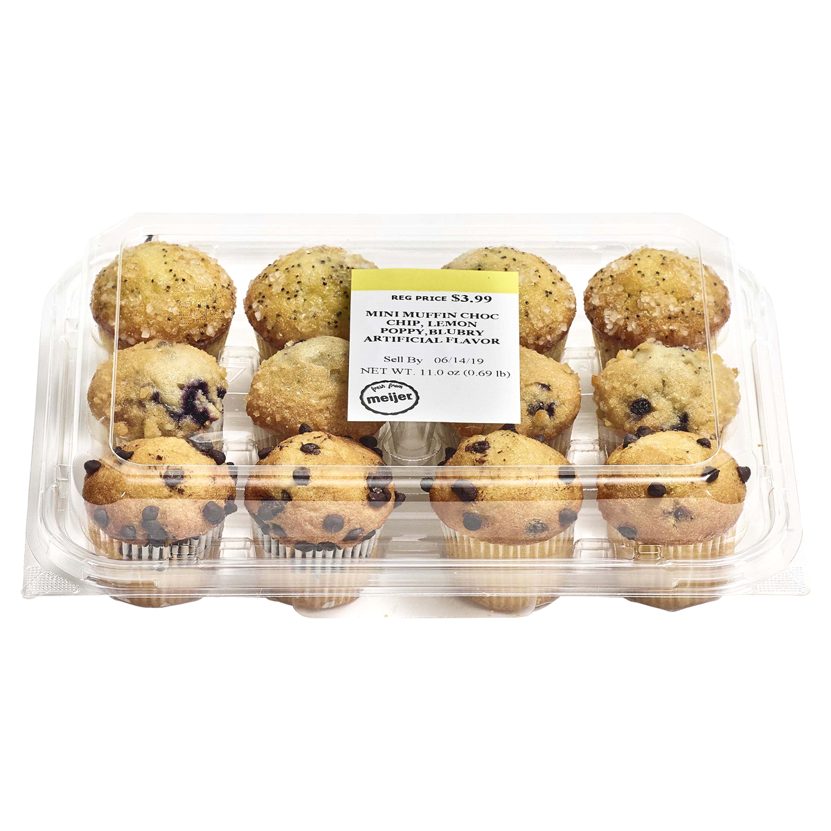 slide 1 of 1, Meijer Mini Muffin, Variety Pack, 10 oz