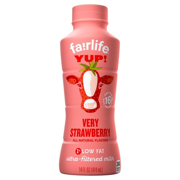 slide 1 of 1, fairlife Yup Aseptic Milk Strawberry, 1 ct