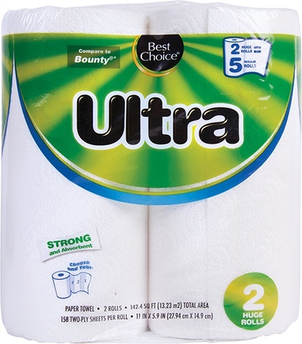 slide 1 of 1, Best Choice Ultra Paper Towels, 2 ct