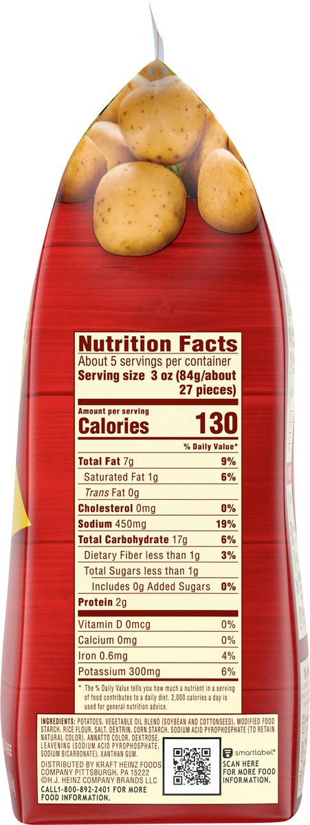 slide 4 of 13, Ore-Ida Extra Crispy Fast Food Fries, 16 oz Bag, 16 oz