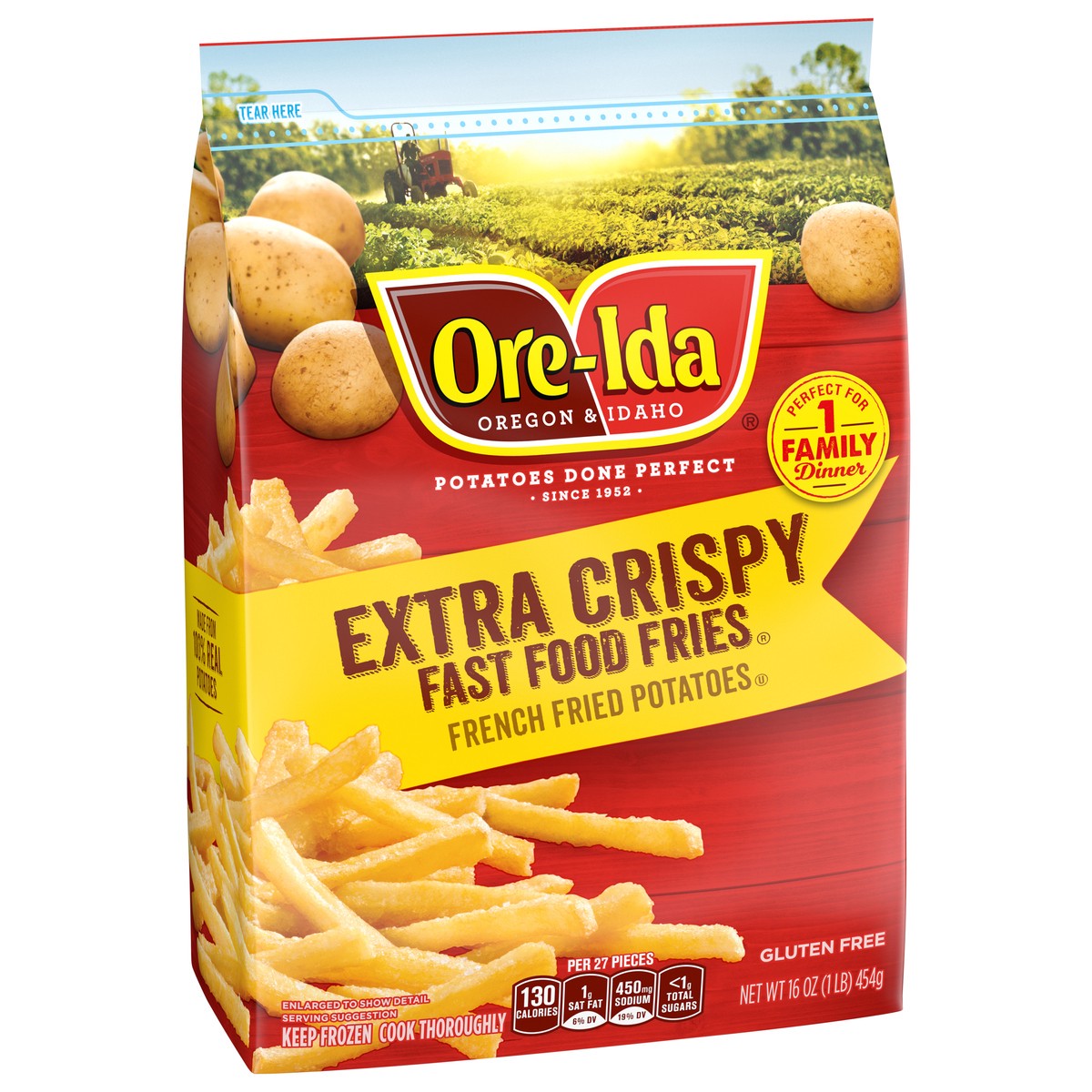 slide 10 of 13, Ore-Ida Extra Crispy Fast Food Fries, 16 oz Bag, 16 oz