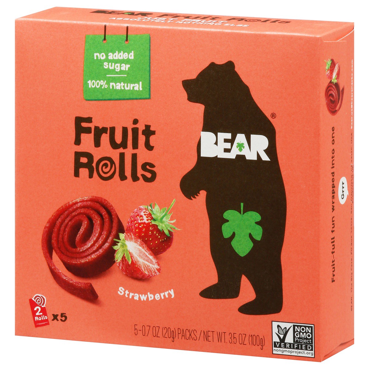 slide 3 of 9, BEAR Yo Yo's Raspberry Real Fruit Rolls, 5 ct; 0.7 oz