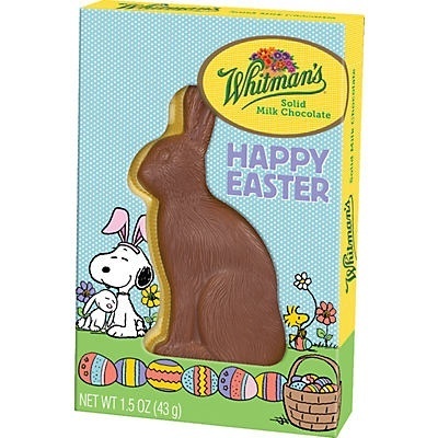slide 1 of 1, Russell Stover Peanuts Solid Milk Chocolate Rabbit, 1.5 oz