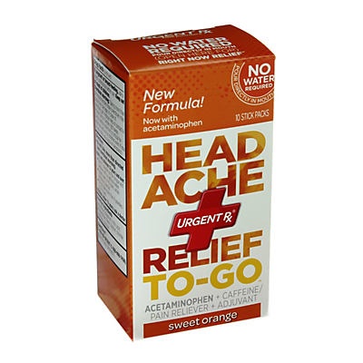 slide 1 of 1, UrgentRx Headache Relief 10 ea, 10 ct