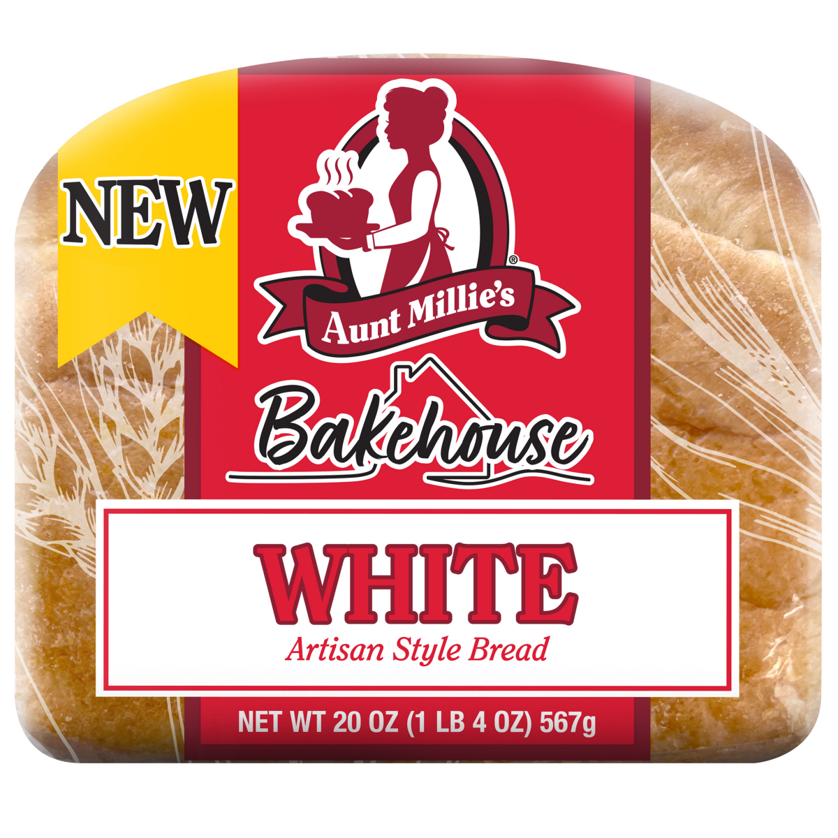 slide 8 of 8, Aunt Millie's Bakehouse Artisan Style White Bread 20 oz, 20 oz