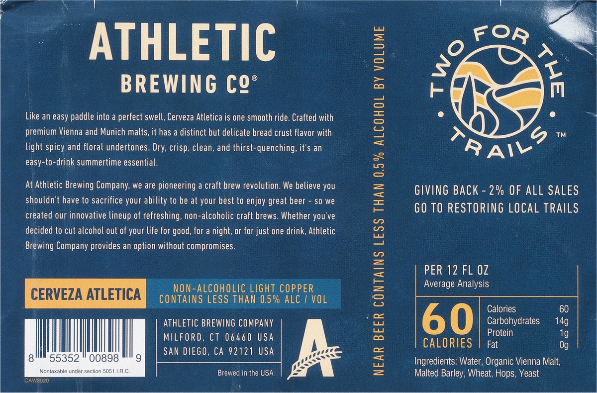 slide 4 of 9, Athletic Brewing Co Beer, 6 ct