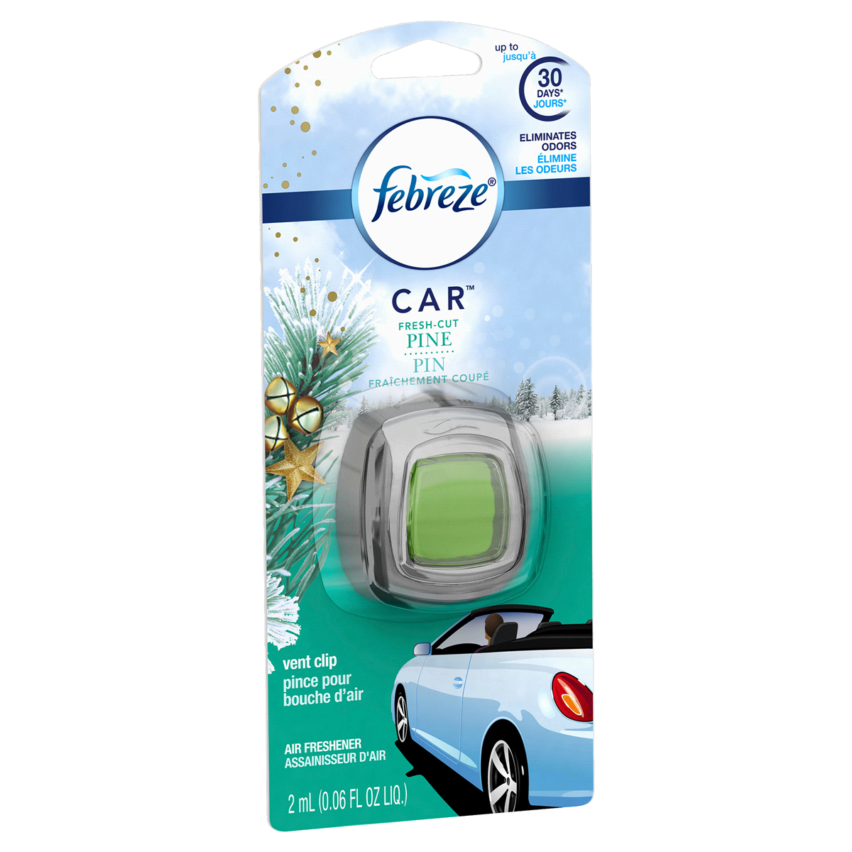 slide 2 of 3, Febreze Cut Pine Car Air Freshener, 0.1 oz
