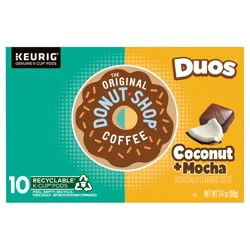 The Original Donut Shop Duos Coconut + Mocha Keurig Single-Serve K-Cup Pods, Medium Roast Coffee, 10 Count