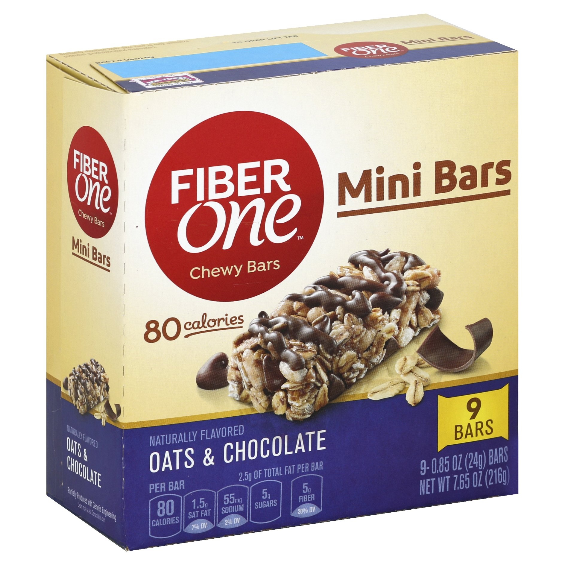 slide 1 of 1, Fiber One Oats & Chocolate Mini Bars, 7.65 oz